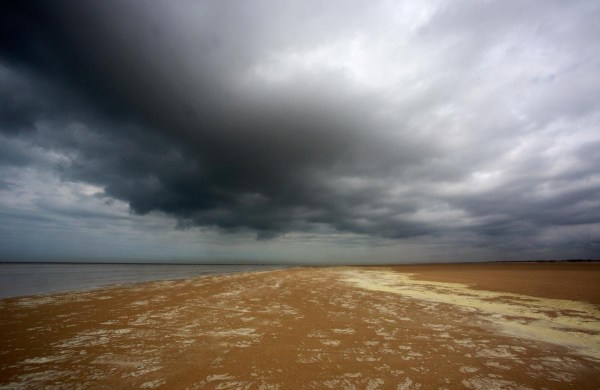Foto van het strand, Calais, Frankrijk