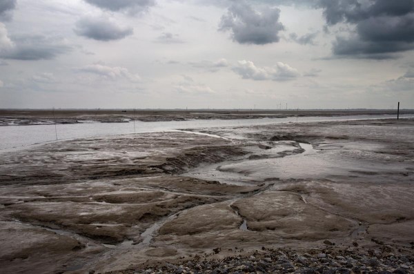 Foto van het wad, Spiekeroog, Duitsland