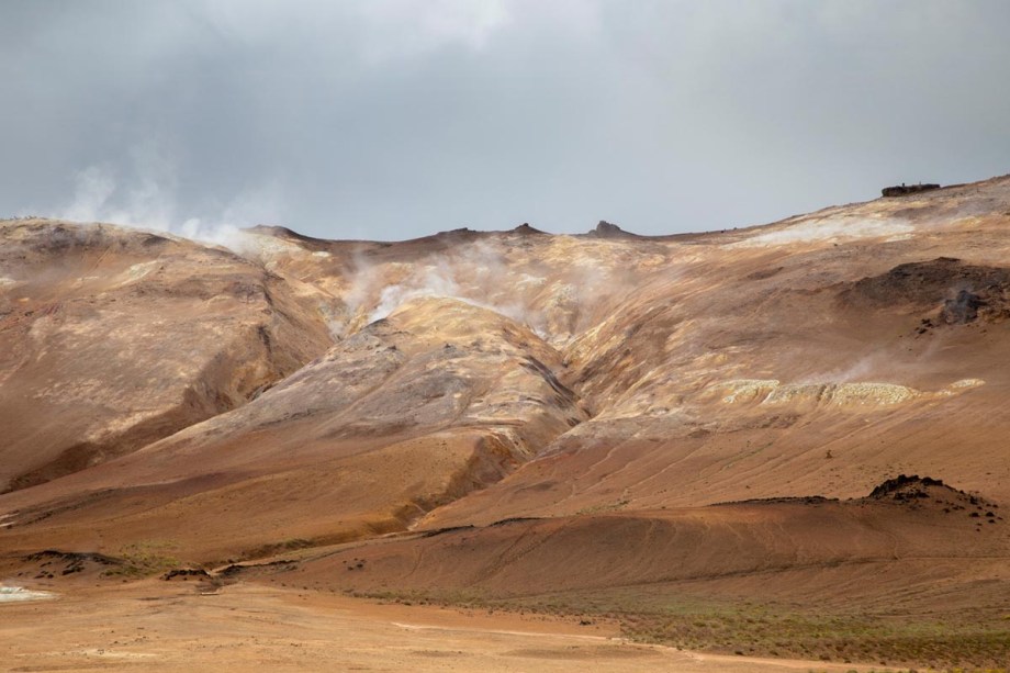 Foto van een landschap, IJsland