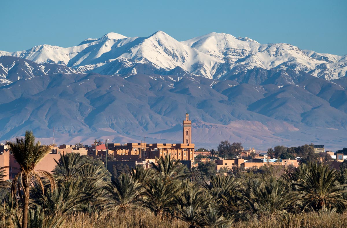 Foto van een Ouarzazate en de Hoge Atlas